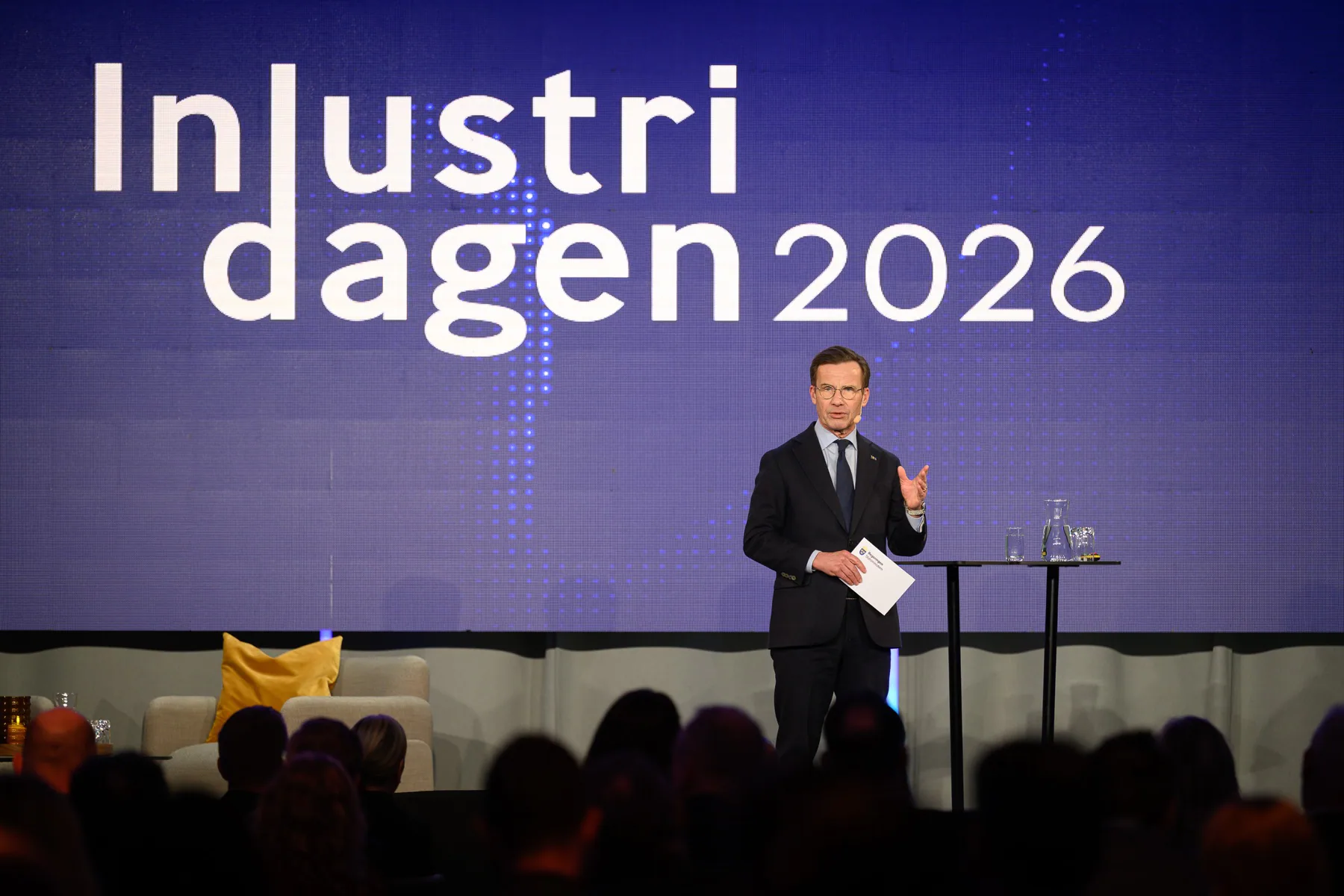 Talare på scen under Industridagen